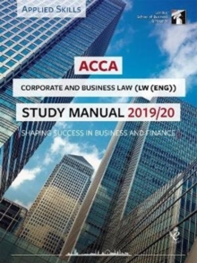 Image for ACCA Corporate and Business Law (ENG) Study Manual 2019-20