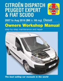 Citroen Dispatch, Peugeot Expert & FIAT Scudo Diesel (’07-Aug ’16) 56 to 16