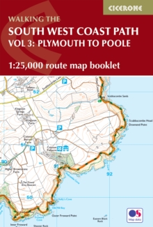 South West Coast Path Map Booklet – Vol 3: Plymouth to Poole: 1:25,000 OS Route Mapping