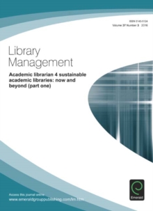 Image for Academic Librarian 4 Sustainable Academic Libraries: Now and Beyond (Part One): 37
