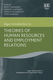 Image for Elgar introduction to theories of human resources and employment relations