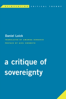 Image for A critique of sovereignty