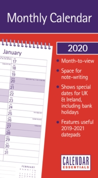 Image for Essential Month-to-View Stubby Slim Calendar 2020