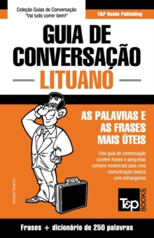 Image for Guia de Conversacao Portugues-Lituano e mini dicionario 250 palavras