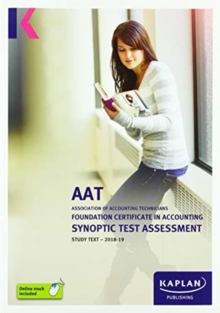 Image for FOUNDATION CERTIFICATE IN ACCOUNTING SYNOPTIC TEST ASSESSMENT - STUDY TEXT
