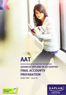Image for Final accounts preparation: Study text :