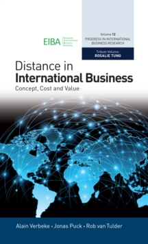 Image for Distance in international business  : concept, cost and value