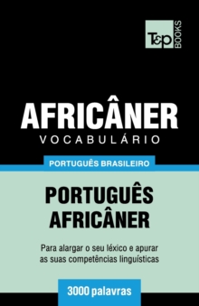 Image for Vocabulario Portugues Brasileiro-Africaner - 3000 palavras
