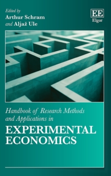 Image for Handbook of research methods and applications in experimental economics