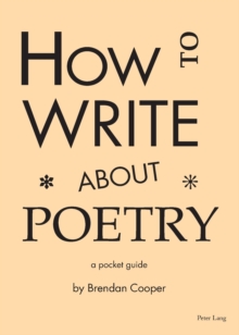 Image for How to Write About Poetry
