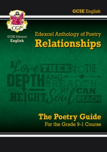 Image for GCSE English Edexcel Poetry Guide - Relationships Anthology inc. Online Edition, Audio & Quizzes