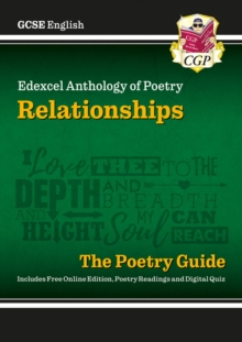 Image for GCSE English Edexcel Poetry Guide - Relationships Anthology inc. Online Edition, Audio & Quizzes