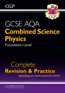 Image for 9-1 GCSE Combined Science: Physics AQA Foundation Complete Revision & Practice with Online Edn