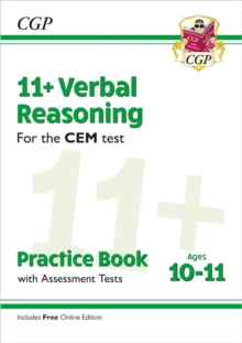 11+ CEM Verbal Reasoning Practice Book & Assessment Tests – Ages 10-11 (with Online Edition)