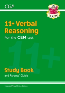 Image for 11+ CEM Verbal Reasoning Study Book (with Parents' Guide & Online Edition)