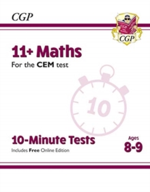Image for 11+ CEM 10-Minute Tests: Maths - Ages 8-9 (with Online Edition)