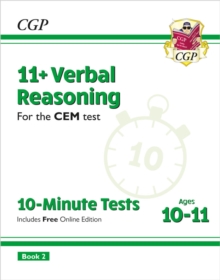 11+ CEM 10-Minute Tests: Verbal Reasoning – Ages 10-11 Book 2 (with Online Edition)