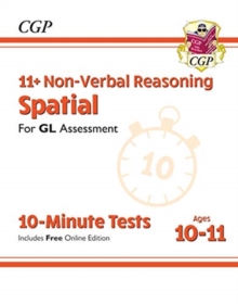 Image for 11+ GL 10-Minute Tests: Non-Verbal Reasoning Spatial - Ages 10-11 Book 1 (with Online Edition)