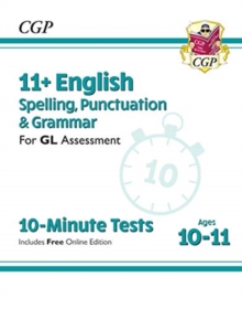 Image for 11+ GL 10-Minute Tests: English Spelling, Punctuation & Grammar - Ages 10-11 Book 1 (with Online Ed)