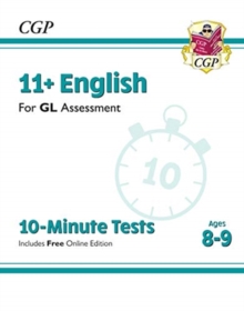 Image for 11+ GL 10-Minute Tests: English - Ages 8-9 (with Online Edition)