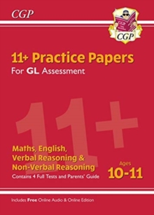 Image for 11+ GL Practice Papers Mixed Pack - Ages 10-11 (with Parents' Guide & Online Edition)