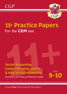 Image for 11+ CEM Practice Papers - Ages 9-10 (with Parents' Guide & Online Edition)