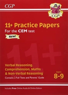 Image for 11+ CEM Practice Papers - Ages 8-9 (with Parents' Guide & Online Edition)
