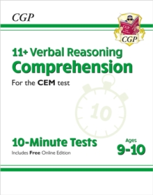 11+ CEM 10-Minute Tests: Comprehension – Ages 9-10 (with Online Edition)