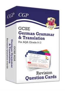 GCSE AQA German: Grammar & Translation Revision Question Cards (For exams in 2025)