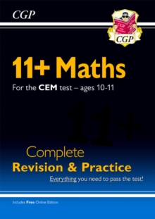 11+ CEM Maths Complete Revision and Practice – Ages 10-11 (with Online Edition)