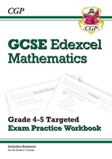 Image for GCSE Maths Edexcel Grade 4-5 Targeted Exam Practice Workbook (includes Answers)