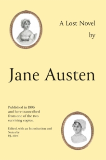 Image for Jane Austen's lost novel  : its importance for understanding the development of her art
