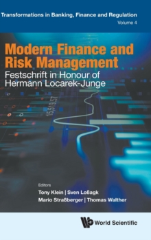 Image for Modern Finance And Risk Management: Festschrift In Honour Of Hermann Locarek-junge
