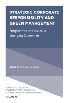 Image for Strategic corporate responsibility and green management  : perspectives and issues in emerging economies