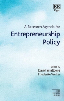 Image for A Research Agenda for Entrepreneurship Policy