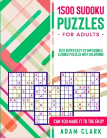 Image for 1500 Sudoku Puzzle Book for Adults