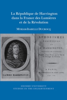 Image for La Republique de Harrington dans la France des Lumieres et de la Revolution