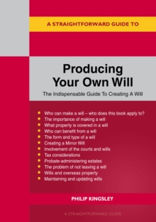 Image for A Straightforward Guide to Producing Your Own Will