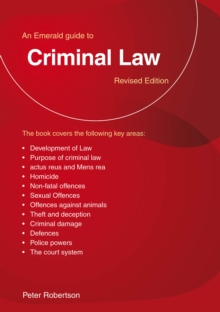 Image for An Emerald Guide to Criminal Law