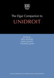 Image for The Elgar companion to UNIDROIT
