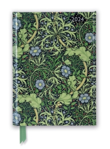 Image for William Morris: Seaweed 2024 Luxury Diary - Page to View with Notes
