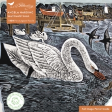 Adult Sustainable Jigsaw Puzzle Angela Harding: Southwold Swan: 1000-pieces. Ethical, Sustainable, Earth-friendly