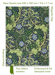 William Morris: Seaweed (Foiled Quarto Journal)