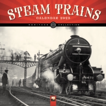 Image for Steam Trains Heritage Wall Calendar 2025 (Art Calendar)