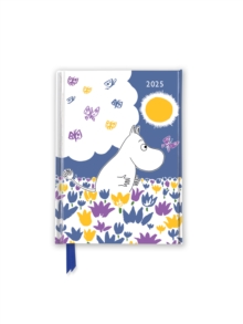 Image for Moomin Among the Flowers 2025 Luxury Pocket Diary Planner - Week to View