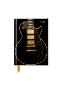Image for Black Gibson Guitar 2025 Luxury Pocket Diary Planner - Week to View