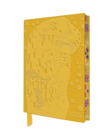 Gustav Klimt: The Kiss 2026 Artisan Art Vegan Leather Diary Planner - Page to View with Notes