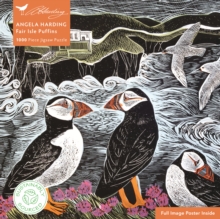 Image for Adult Sustainable Jigsaw Puzzle Angela Harding: Fair Isle Puffins