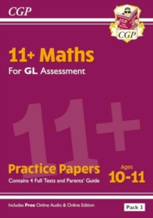 Image for 11+ GL Maths Practice Papers: Ages 10-11 - Pack 3 (with Parents' Guide & Online Edition)