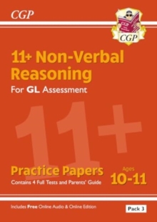 Image for 11+ GL Non-Verbal Reasoning Practice Papers: Ages 10-11 Pack 3 (inc Parents' Guide & Online Edition)